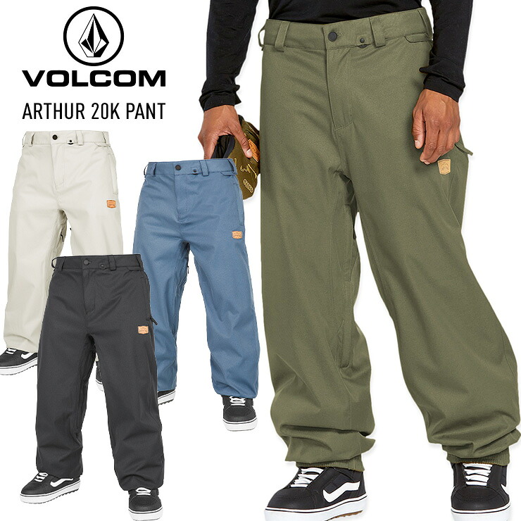 24-25 VOLCOM ボルコム ARTHUR 20K PANT アーサー 20K パンツ スノボー スノーボード スキー ウェア G1352514 2025 【モアスノー】｜モアスノー