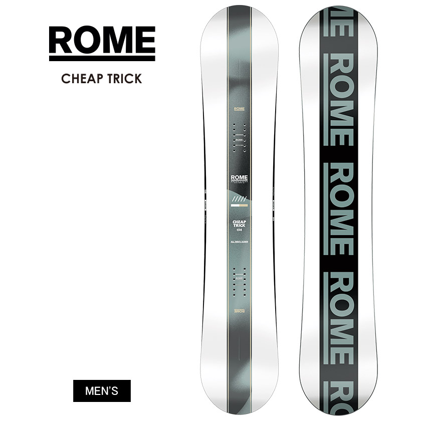 【無料ワックスサービス有】ROME ローム CHEAP TRICK チープトリック 25-26 2026 スノーボード 板 メンズ
