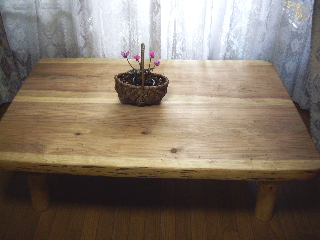 楽天市場】一枚板 ローテーブル 木製 カフェ テーブル ちゃぶ台