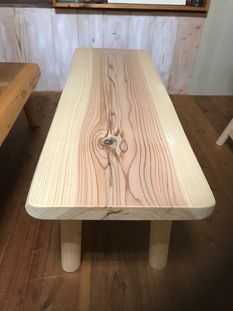 【楽天市場】一枚板テーブル 天然木 無垢 一枚板100cm ローテーブル ソファーテーブル (33cmor40cm）自然塗料♪ センター