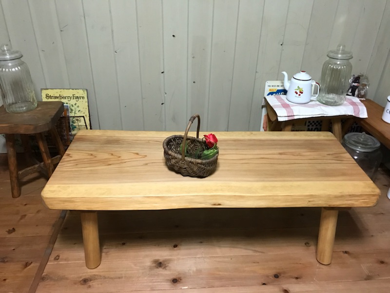 【楽天市場】一枚板 ローテーブル 木製 カフェ テーブル ちゃぶ台
