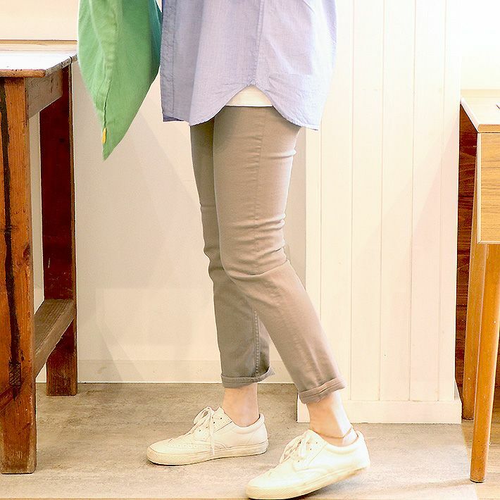 [rolca]9分丈イージーストレッチパンツ rolca on the notes レギンスズボン下