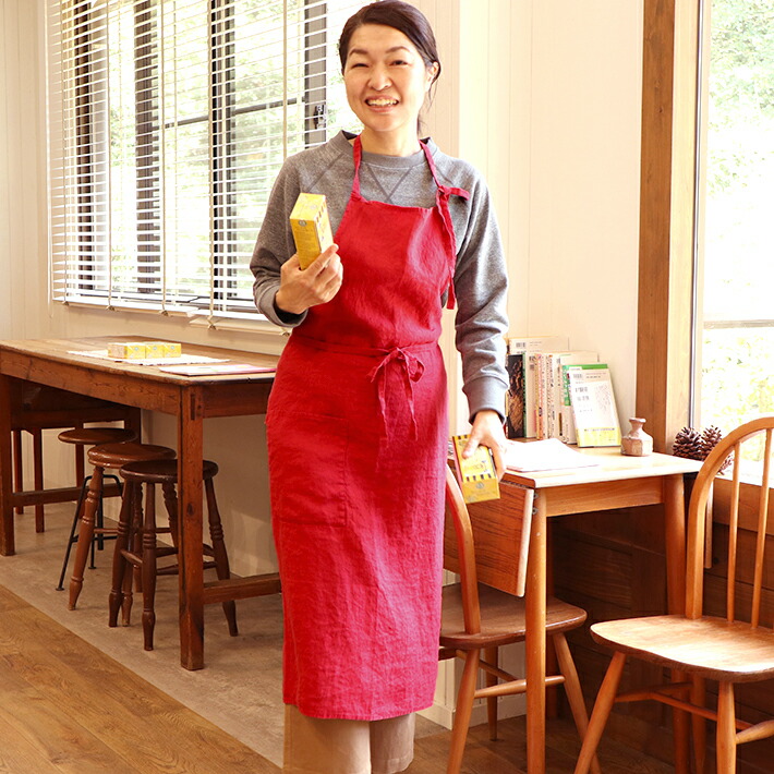 盛りだくさん前垂れ マノン ルージュガランス Lino e Lina リーノエリーナ
