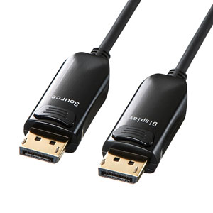 サンワサプライ　DisplayPort光ファイバケーブル（ブラック・30m）　KC-DPFB300