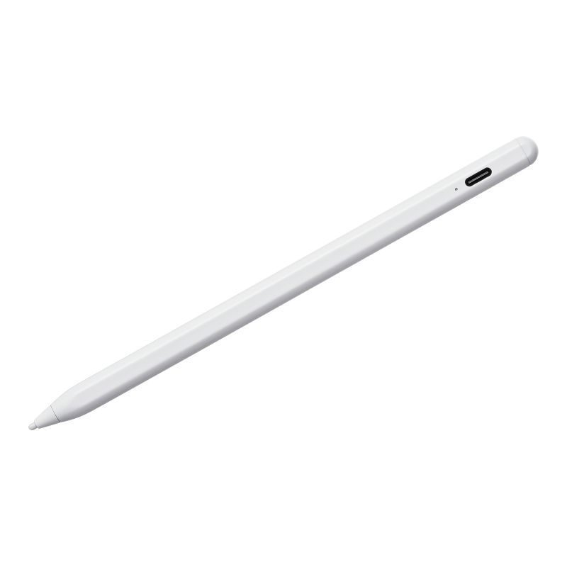 サンワサプライ　ハイブリッド充電式極細タッチペン(ホワイト)　PDA-PEN58W