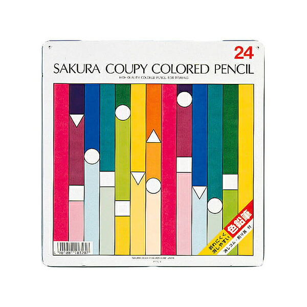 【まとめ買い】サクラクレパス　クーピー色鉛筆24色(スタンダード)　5個/10個　PFY24
