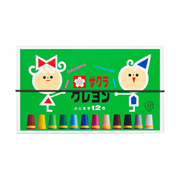 【まとめ買い】サクラクレパス　クレヨン太巻12色　5個/10個　LY12R