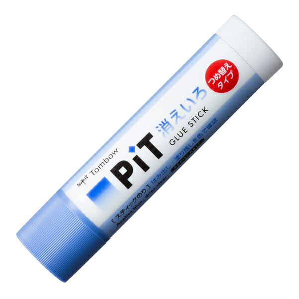 【まとめ買い】トンボ鉛筆　スティックのり　つめ替え消えいろピット　20g　20個/60個　PT-NCR