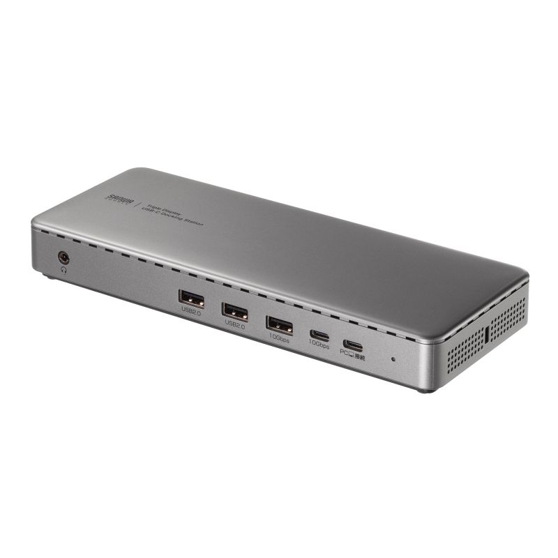 サンワサプライ ドッキングステーション(HDMI/DisplayPort×4K×3画面出力対応) USB-CVDK20|事務蔵
