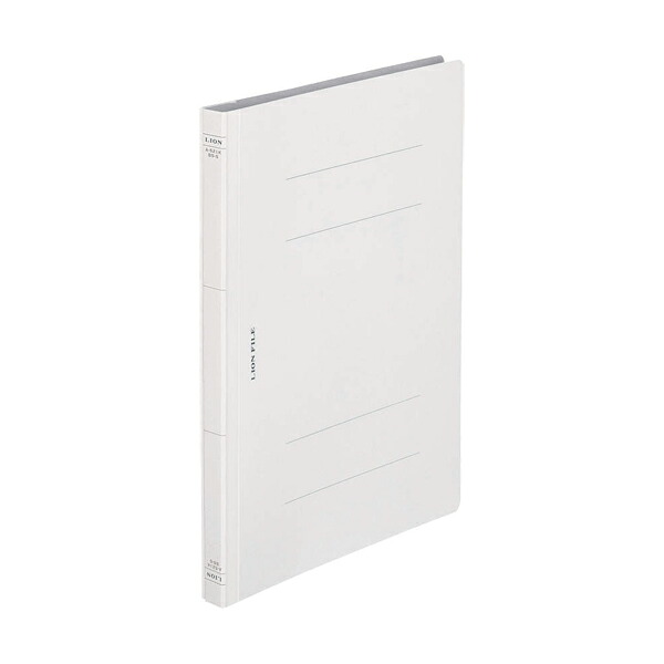 【まとめ買い】ライオン事務器　フラットファイル　樹脂金具　B5タテ型　無着色　50冊/100冊　A-521K-B5S(103-70)