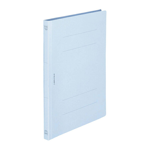 【まとめ買い】ライオン事務器　フラットファイル　樹脂金具　A4タテ型　ライトブルー　50冊/100冊　A-510K-A4S(106-75)