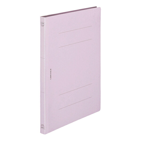 【まとめ買い】ライオン事務器　フラットファイル　樹脂金具　A4タテ型　パープル色　50冊/100冊　A-512K-A4S(106-76)