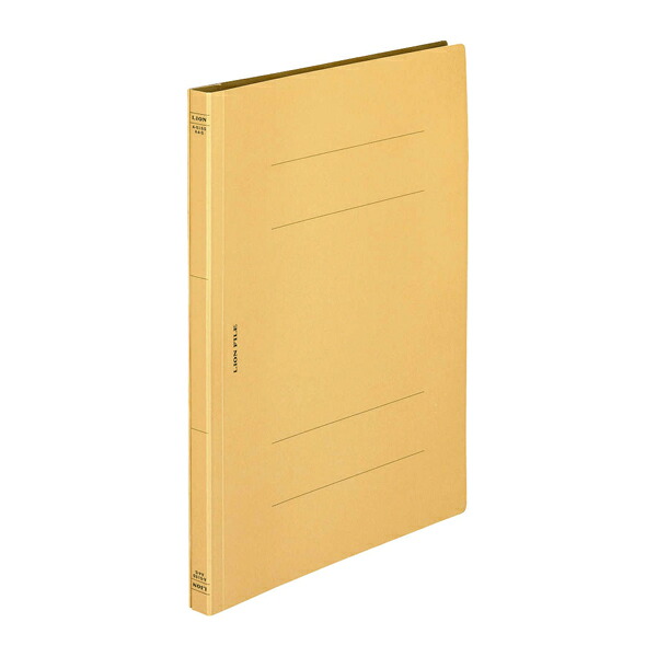 【まとめ買い】ライオン事務器　フラットファイル　樹脂金具　A4タテ型　クラフト色　50冊/100冊　A-515S(106-80)