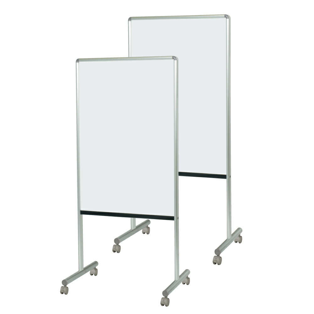 小物 TOMO 案内板 両面ホワイトボードキャスター付 TKM 脚付き・無地