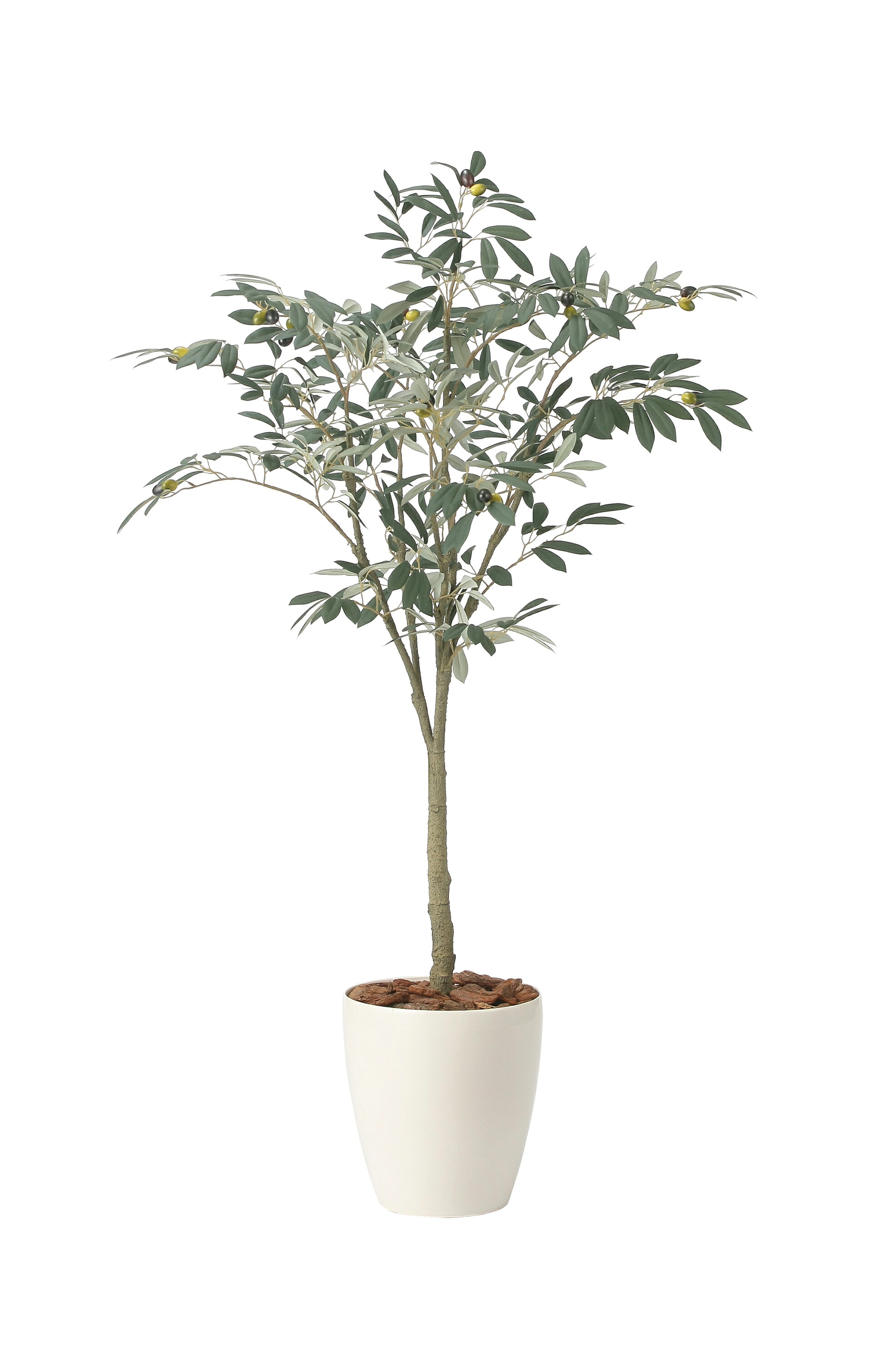 オリーブツリー1.35m 光触媒人工植物 フロアタイプ グリーンシリーズ ナチュラル感 リラックス 癒し 消臭 抗菌 防汚 アートグリーン｜プラスワンインテリア