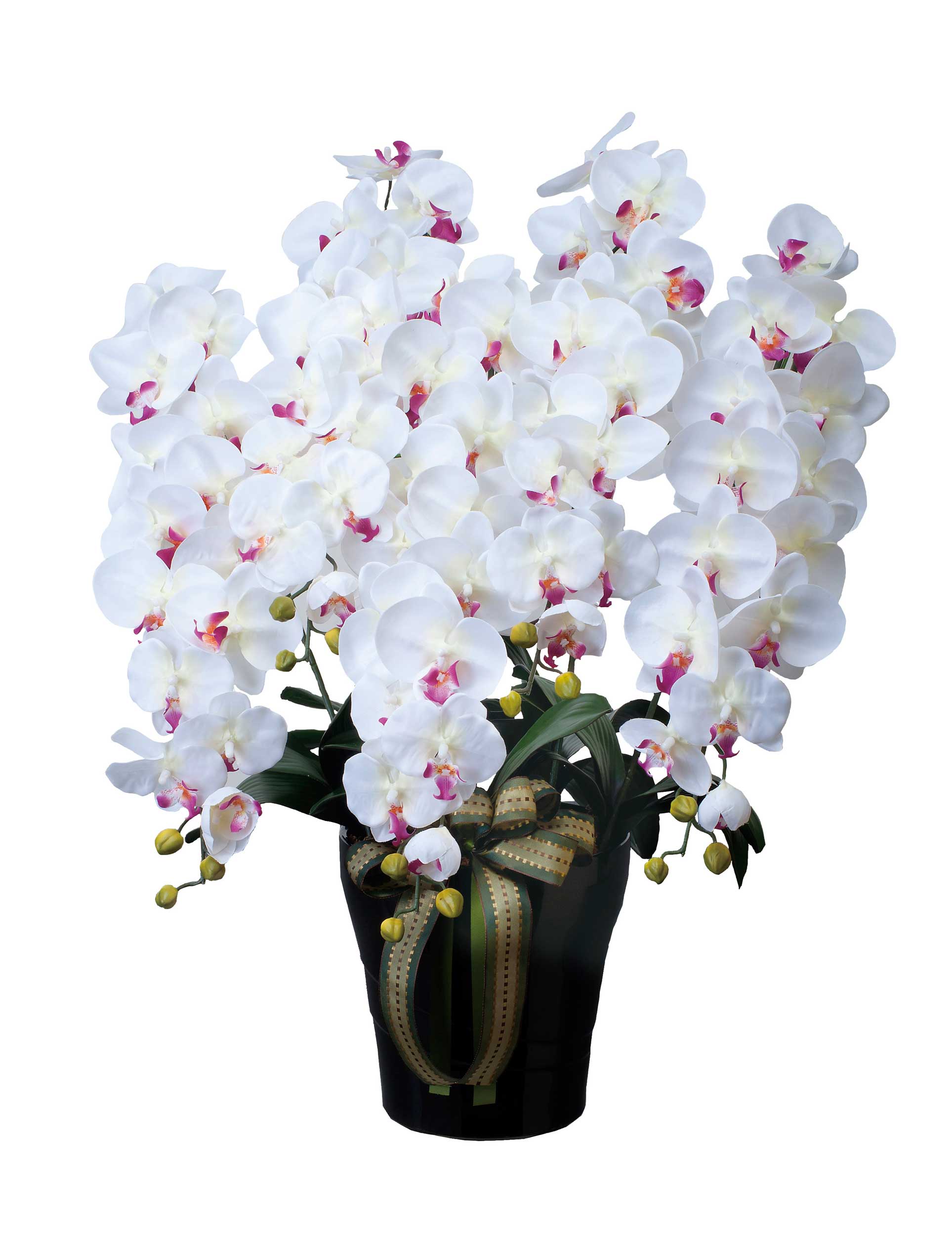 楽天市場】エレガント胡蝶蘭7本立LAV 光触媒 造花 フェイクグリーン