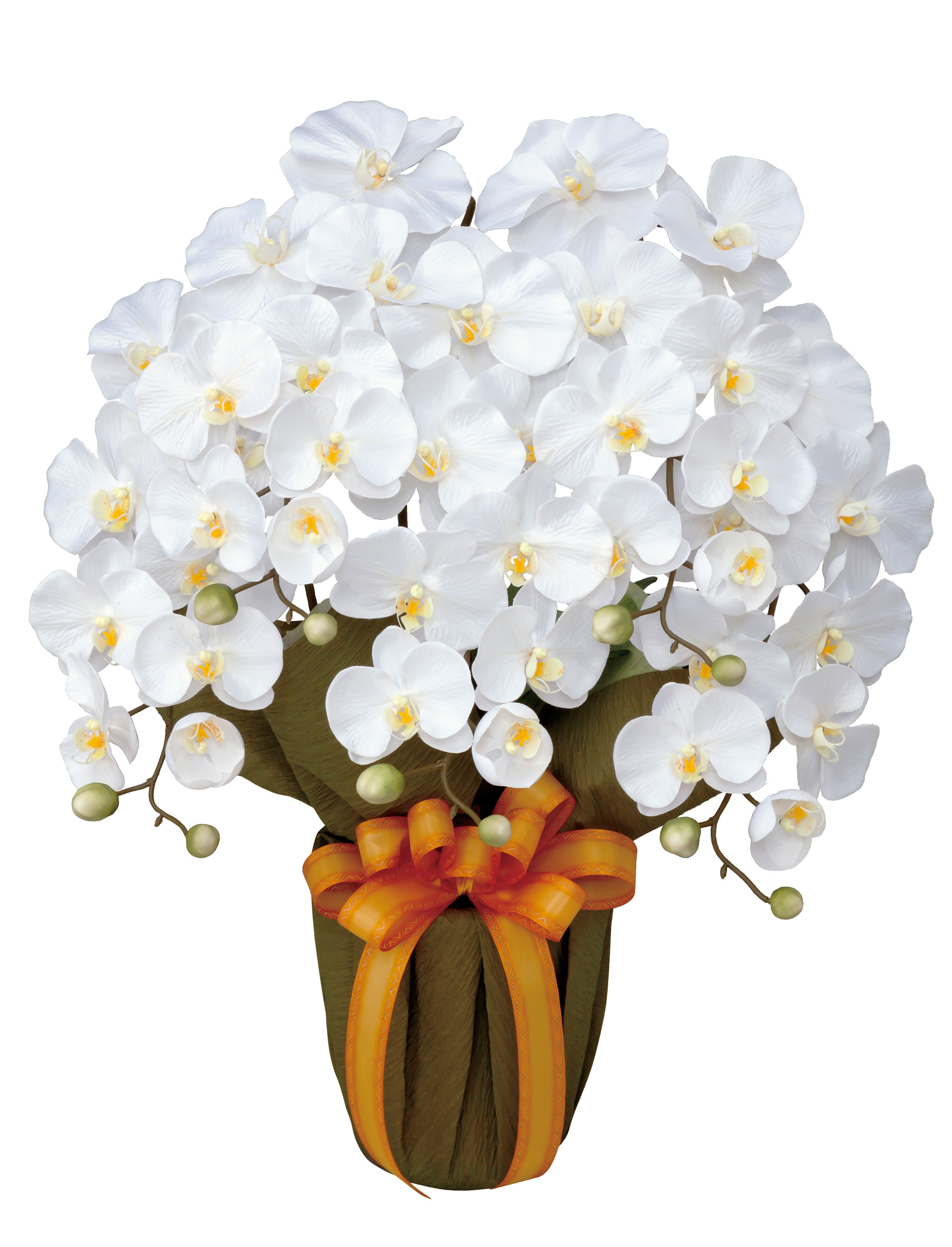 楽天市場】エレガント胡蝶蘭7本立LAV 光触媒 造花 フェイクグリーン