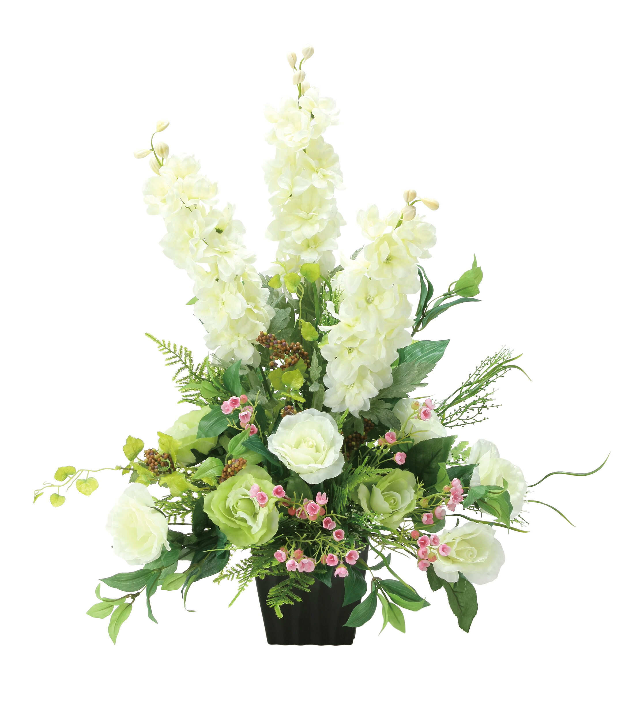 ホワイトライン 光触媒 造花 フェイクグリーン 人工観葉植物 アートフラワー フレアローズ フラワーアレンジメント 母の日 ギフト 贈り物 プレゼント 花 お手入れ不要 インテリア 敬老の日 開店祝い お祝い 空気清浄 雑貨
