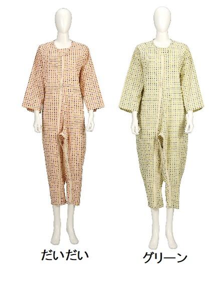 ソフトケア　寝巻き　両開ファスナー 【スリーシーズンタイプ】　竹虎　６色展開　 介護用　パジャマ　寝巻き