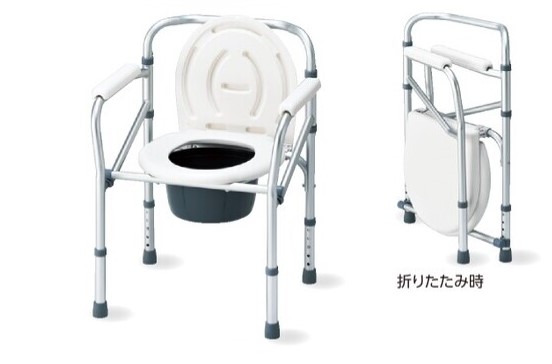 折りたたみ便器椅子　NC616　１台　【代引不可】　【介護用品　ポータブルトイレ　便器椅子　コンフォートトイレ　排泄ケア