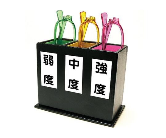 老眼鏡（受付係用） 弱度・中度・甚だしい  仕掛ける認知的内容：メガネ（弱度・中度・甚だしい）・照明ランプ入れもの、照明ランプ入れもの／判子（弱・中・甚だしい・無地） 老眼鏡 薬種屋受け付け ホスピタル受け付け 病舎備え付け