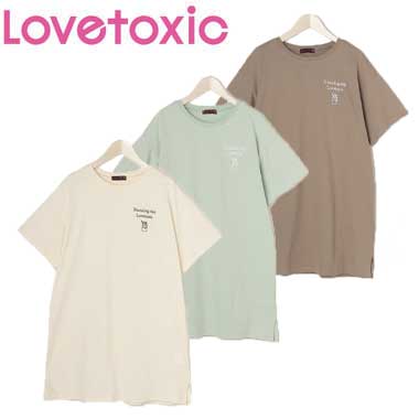 楽天市場 Sale セール 最終価格 Lovetoxic ラブトキシック バックフォトプリントtシャツワンピース M L 150 160 子供服 ジュニア 通学 ガールズ キッズハウス もりもと
