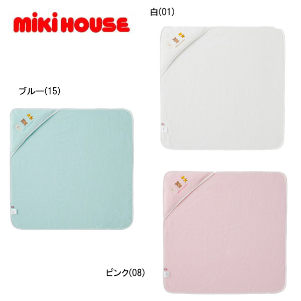 【貨物輸送無料】mikihouse(ミキハウス) ベビーバスタオル 46-8379-494  綿100％ どうぶつ 日本製 80×80珊 アフガンハウンド 生み出すこと準備すること