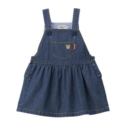 mikihouse(ミキハウス) ホットビスケッツ 前掛けスコート＜S(70-80珊)・M(80-90珊)・L(90-100珊)・LL(100-110珊)＞ 70-1803-687 ベビー服 キッズ ちびっ子服 こども お嬢さん