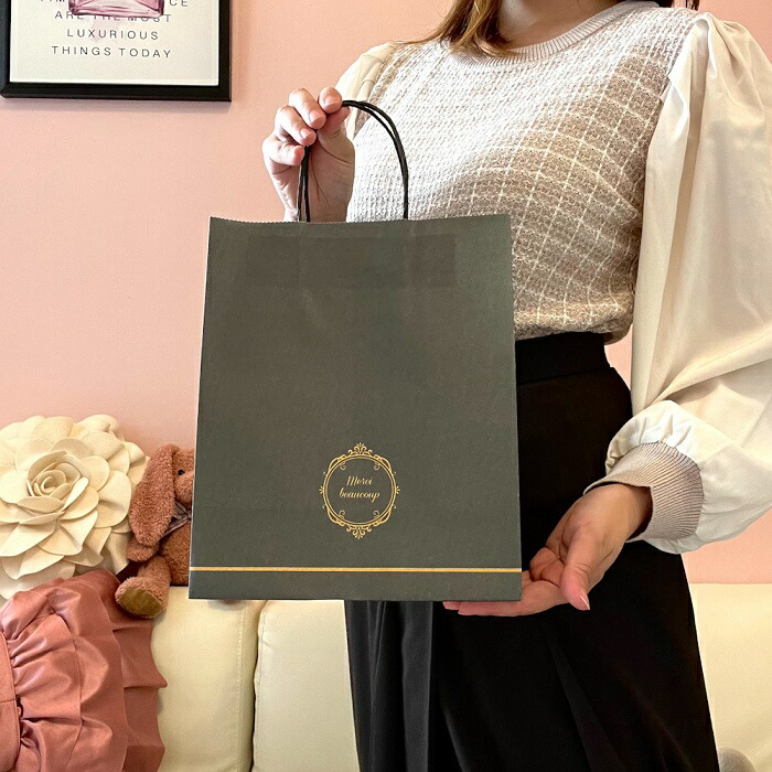 オリジナル 紙袋 L 手提げ バッグ 袋 ペーパーバッグ プレゼント ギフト 結婚式 引き出物 好評受付中