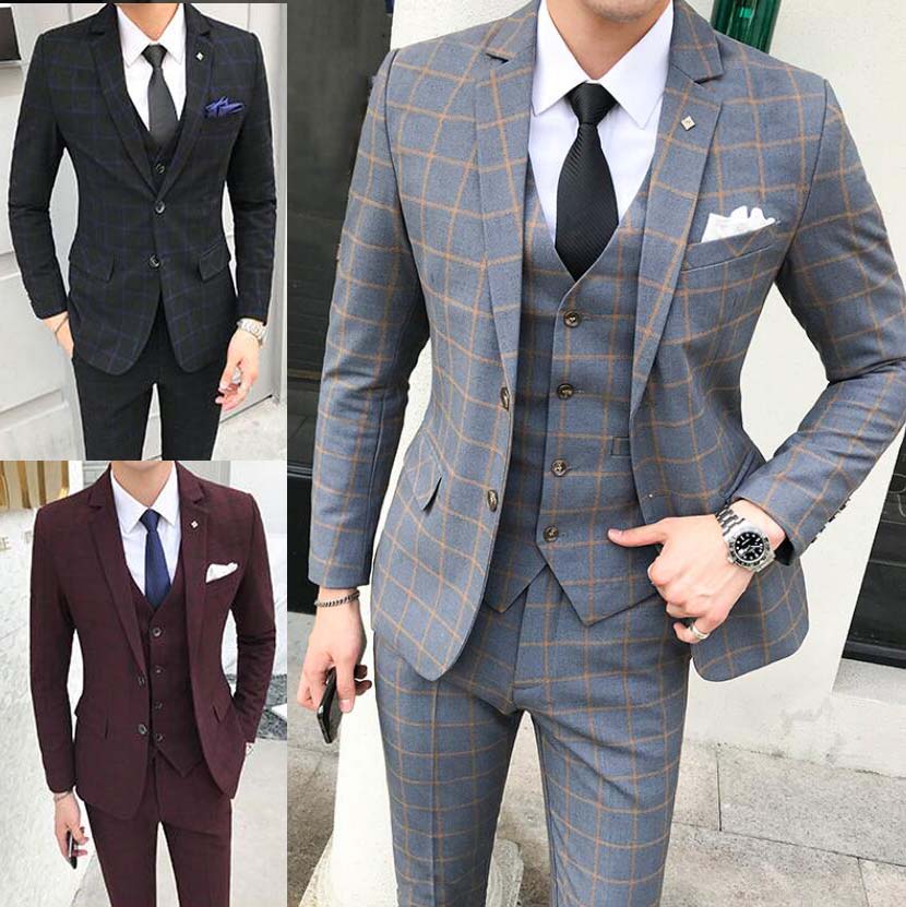 S/M/L/XL/2XL/3XL/4XL/5XL 冬 秋 夏 春 上衣+限りない+ズボン下 3点仕掛ける 成人男性服 はいり込む式 卒式 二つ名取り草 ビジネススーツフ スーツ-スーツ・セットアップ-メンズファッション