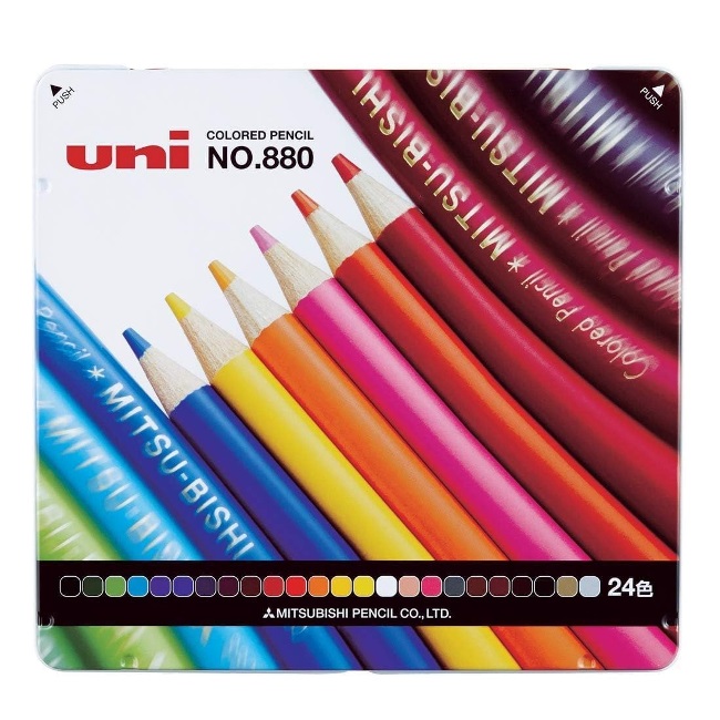 色鉛筆画「MAKE A COLOR」レプリカ UCHIDASウチダス色鉛筆880 青K880．33 12本入