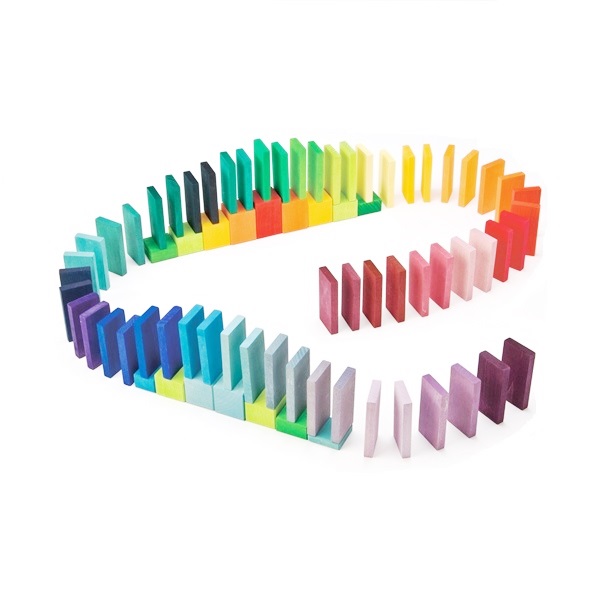 楽天市場】グリムス 木のおもちゃ にじドミノ カラー 虹
