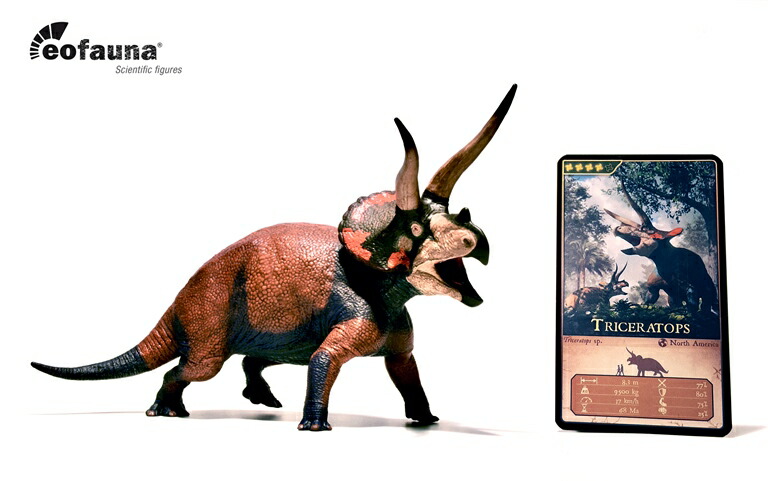 【お買い物マラソン×ポイント5倍】Eofauna エオファウナ トリケラトプス・Dominant EO006A 1:35 恐竜フィギュア 草食恐竜 化石 考古学