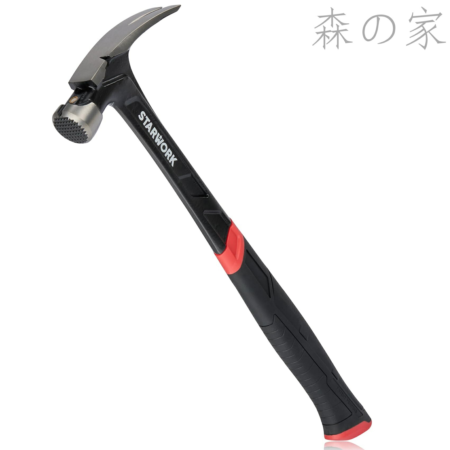 【送料無料】MECHANIC? 22オンス ワンピース釘抜きリップクローハンマー ネイルハンマー 人間工学ハンドル 木工ハンマー プロフェッショナル