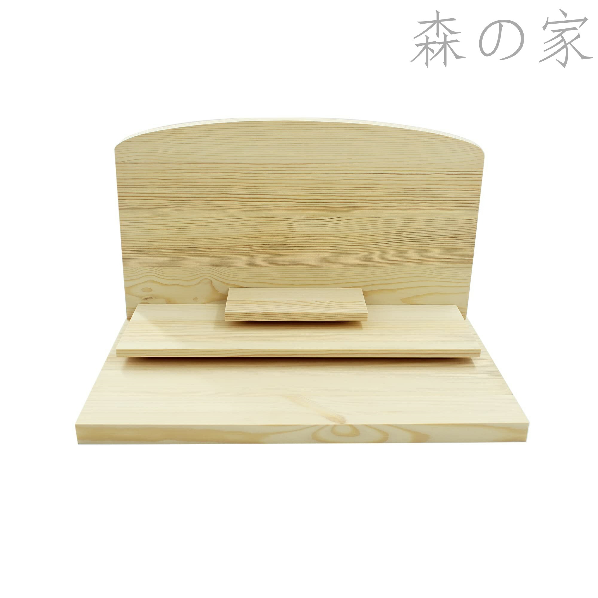 【送料無料】メモリアルステージ ナチュラル色 突き板貼り 手元供養 … (無垢材（40x25x25cm）)