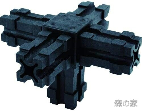 【送料無料】25mm角アルミフレーム用 5方向ジョイント トラスコ AFB-5W 10個ケース販売 組立パーツ 66ナイロン製｜森の家