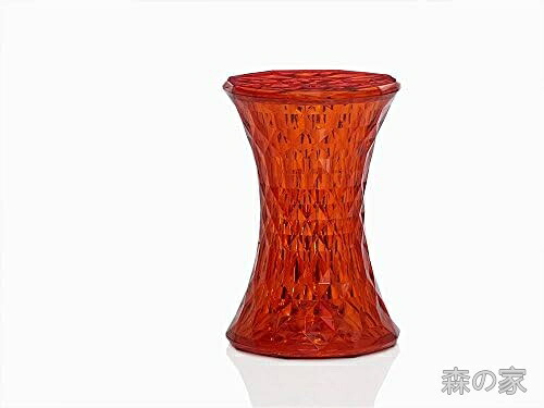【送料無料】コンパクトスツール レッド 直径30cm 高さ46cm 耐荷重70kg 軽量約3kg リプロダクト品 おしゃれ インテリア家具｜森の家
