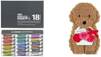 【送料無料】【母の日ギフト】不透明水彩絵具ガッシュ 18色セット 15ml メッセージカード付き プレゼント｜森の家