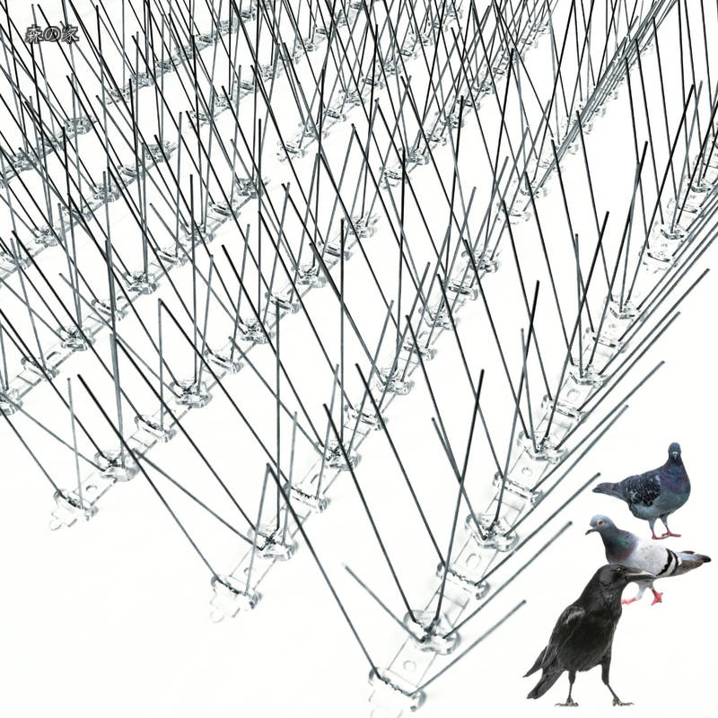 【貨物輸送無料】鳩よけ 分岐線 鳥よけ 剣山 ステンレス鋼製 鳥よけスパイク 【総支配人 20m】 烏よけ 鳥のフン害打つ手 回廊鳩よけ 軒下鳩よけ 備え付ける飾り気のない 取りまわし書きあらわす書付き添い人