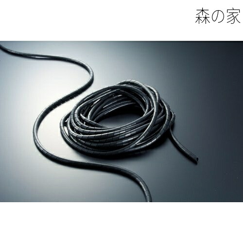 【貨物輸送無料】スパイラルチュ-ブ10ｍ一緒になる径φ9.0~32.0黒 × 10巻 【入れもの売りわたす】