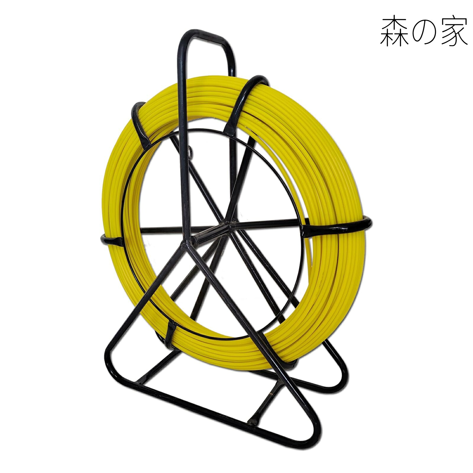 【貨物輸送無料】通線極点 100m通線導線 線径Φ6粍 スチール写真導線 通線手道具 屋太物入線・地中線入線・メール交換鉄道線路の入線に至適【6粍*100m】