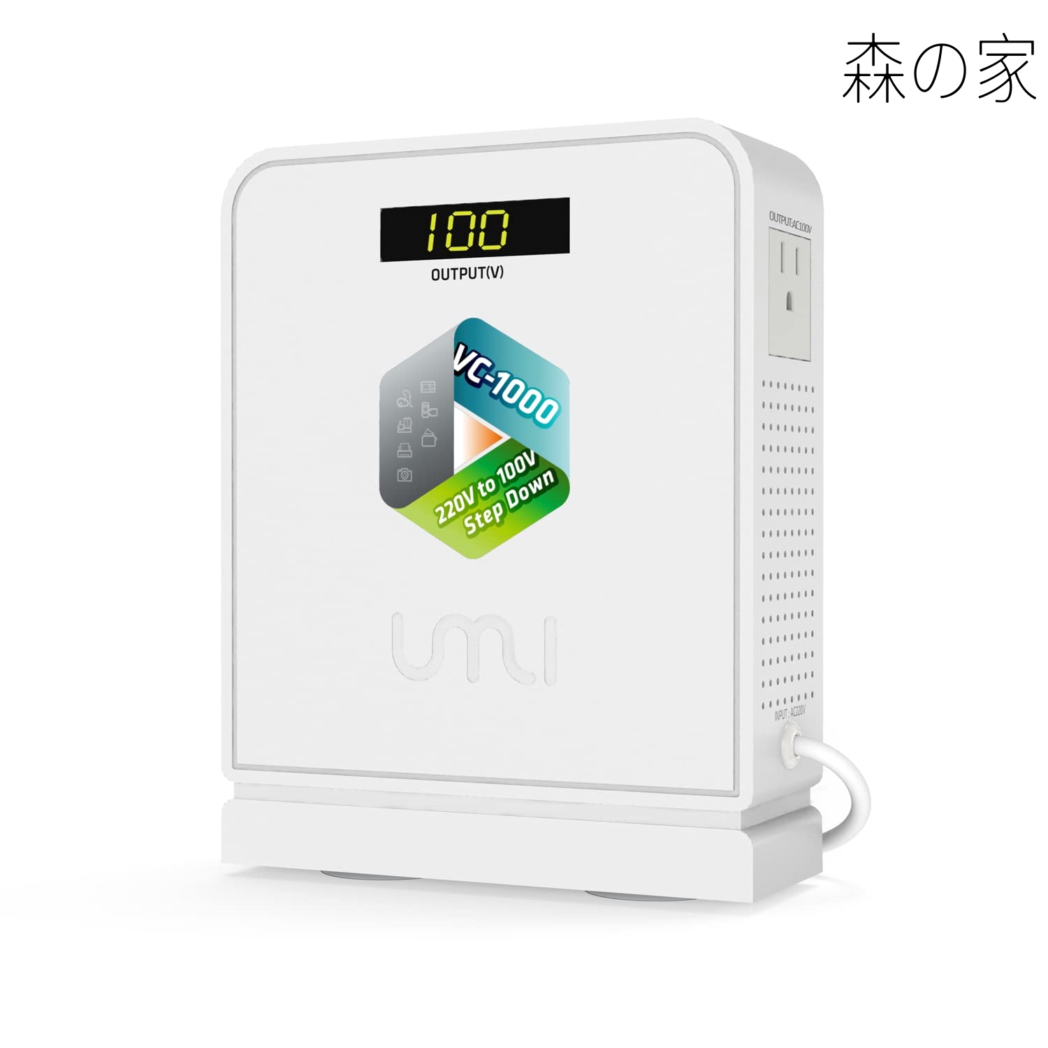 【貨物輸送無料】外国で旅する用変圧器 降圧専用 落ち込むトランス状態 降圧トランス状態 降圧器 大静電容量 ワット数トランス状態 220V/240V to 100V/110V 1000W 1000VA 旅する用持ちはこび式変圧器 軽んじててパウダーコンパクト 安全性のある