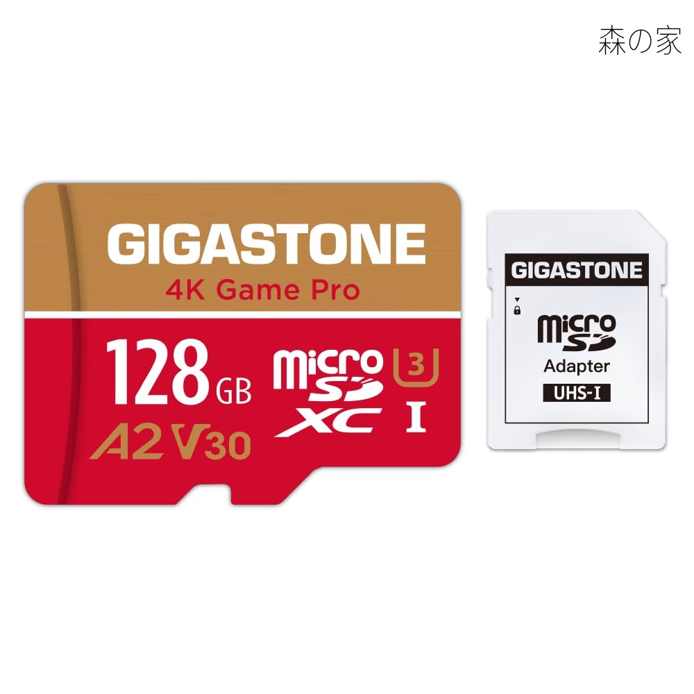【貨物輸送無料】1専用】GIGASTONE マイクロsd歌留多 128GB 4K Game Pro microSDXC UHS-I A2 V30 U3 C10 100MB/s Ultra 固定ディスク 4K 映像媒体録画 行動写真機 運動競技写真機 4K Ultra 固定ディスク 画像 SDアダプタ1枚付き添い人【5年見聞立てなおす・無償取り替えっこ引き受ける】