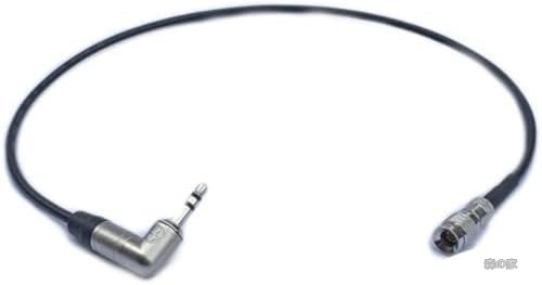 【送料無料】タイムコード同期対応 L字型3.5mmミニジャックケーブル ロック機構付き 90° DSLRカメラ用 プロ仕様 ポストプロ効率化 編集作業短縮 高品質伝送 過酷現場対応|森の家