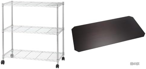 【送料無料】【メタルラック 3段 キャスター付き】耐荷重80kg ワイド90cm スチールラック 幅91.5cm 奥行46cm 高さ95.5cm 棚板耐荷重80kg 全体240kg リバーシブルウッドシート付き ダークブラウン 収納ラック おしゃれ 組み立て簡単 プレゼント｜森の家