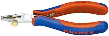 【送料無料】クニペックス エレクトロニクスワイヤーストリッパー 1192-140 0.1-0.8mm 単線 複合線 より線 被覆剥き 特殊工具鋼 鏡面磨き コンフォートハンドル 全長140mm 質量99g 高精度｜森の家