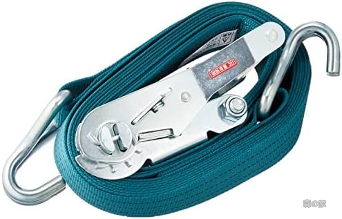 【送料無料】荷締めベルト ラチェットバックル式 3トン 業務用 結束固定 荷崩れ防止 フックAタイプ 高強度 耐久性 工事現場 物流倉庫 安全作業 簡単操作｜森の家 10,272円