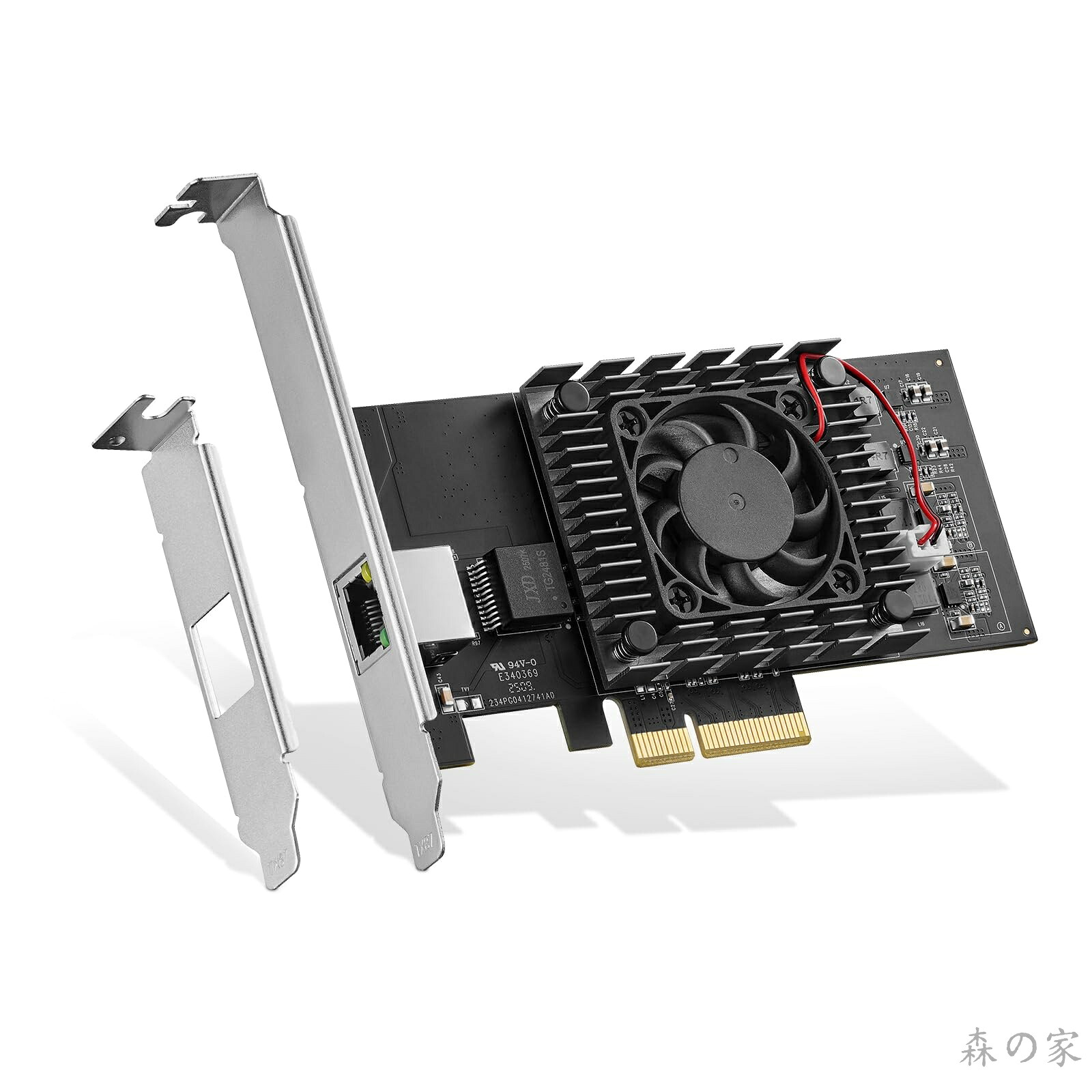 【送料無料】Binardat 10GイーサネットPCIeネットワークアダプタ、Intel X540チップLANコントローラ、Windows/Linux用10G/1G/100MbpsイーサネットRJ45 NICカード|森の家