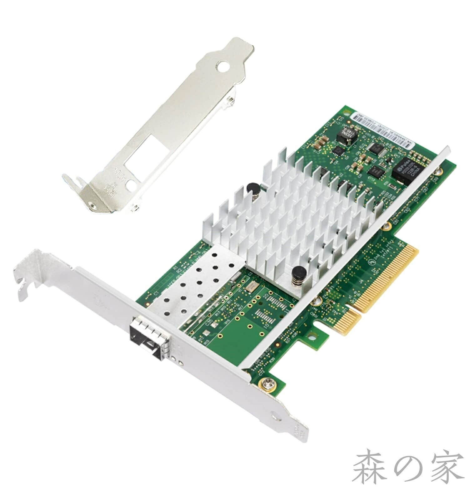 【送料無料】10Gbイーサネットコンバージドサーバー SFP+ポートネットワークカード(NIC) PCIE x8対応 Intel X520-DA1 82599ENチップ Windows 7/8/10/11/Visa、サーバー/Linux/VMware対応｜森の家