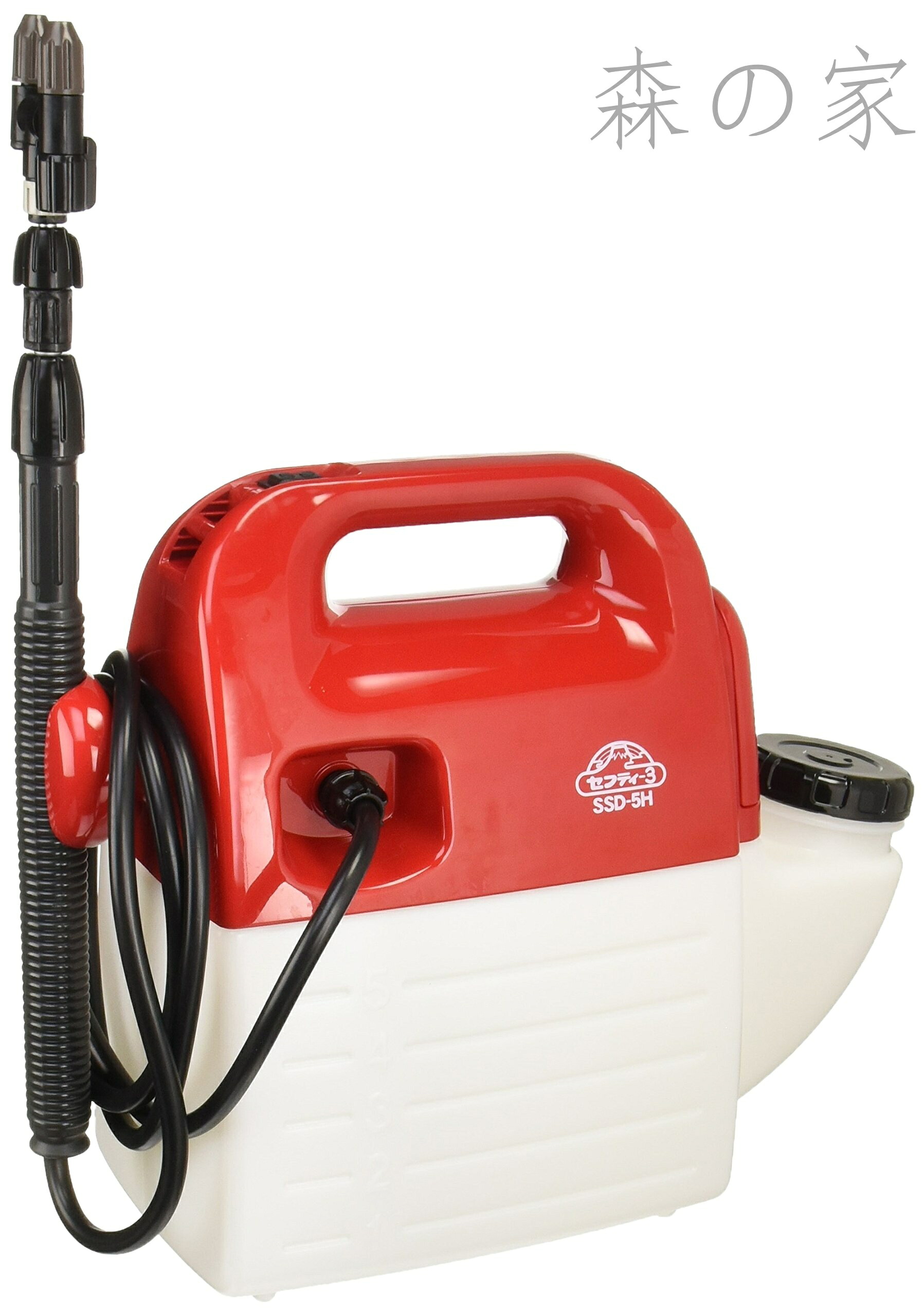 【送料無料】ハイパワー電池式噴霧器 5L ホース1.7m ノズル40-90cm 1頭2頭切替 SSD-5H